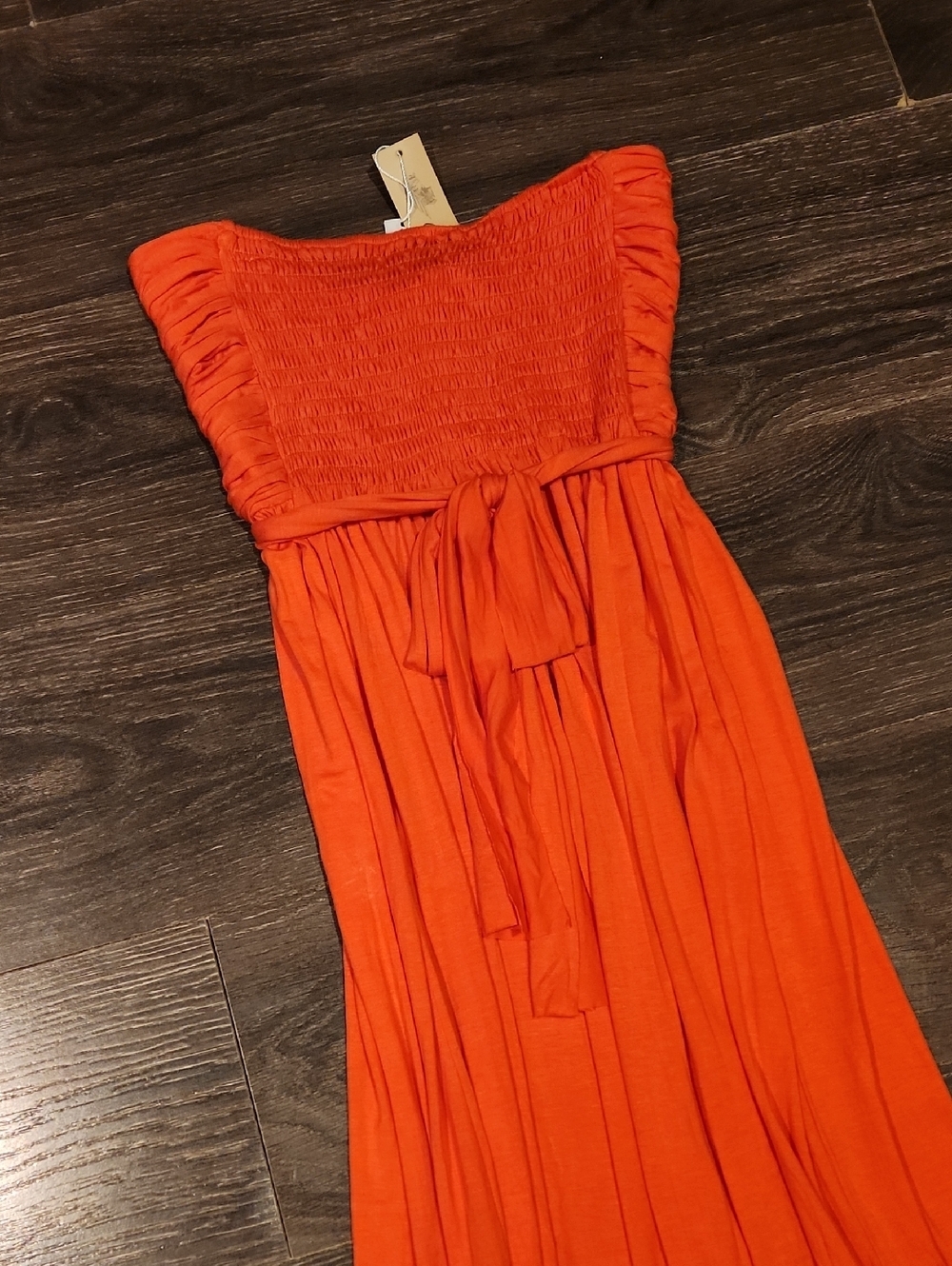 ❤️ NWT! CATWALK STUDIO CORAL HALTER OR STRAPLESS MAXI DRESS, LARGE - Picture 9 of 9